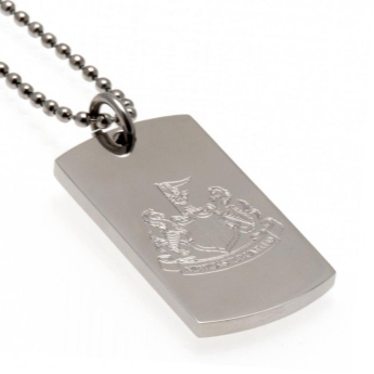 Newcastle United retiazka na krk s psou známkou Engraved Dog Tag & Chain