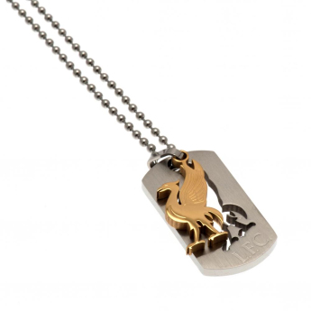 FC Liverpool retiazka na krk s psou známkou Bi Colour Cut Out Dog tag & chain