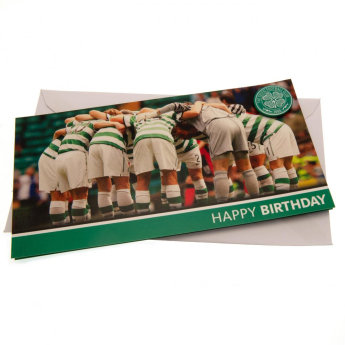 FC Celtic narodeninové želanie Birthday Card Huddle