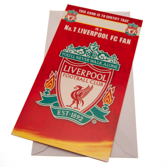 FC Liverpool narodeninové želanie Birthday Card No 1 Fan
