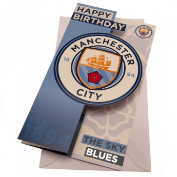 Manchester City narodeninové želanie Birthday Card