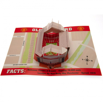 Manchester United narodeninové želanie Pop-Up Birthday Card