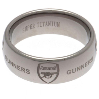 FC Arsenal prsteň Super Titanium Large
