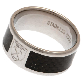 West Ham United prsteň Carbon Fibre Ring Small