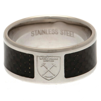 West Ham United prsteň Carbon Fibre Ring Medium