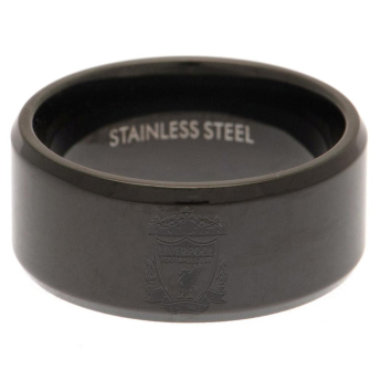 FC Liverpool prsteň Black IP Ring Small