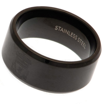 FC Liverpool prsteň Black IP Ring Medium