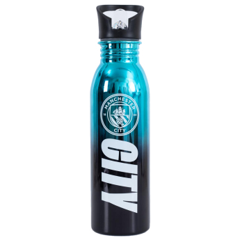 Manchester City fľaša na pitie UV Metallic Drinks Bottle