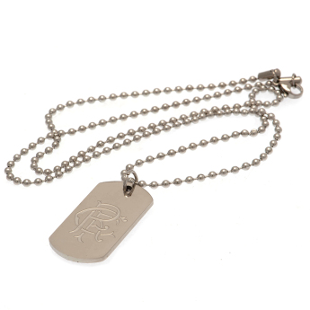 FC Rangers retiazka na krk s psou známkou Engraved Dog Tag & Chain