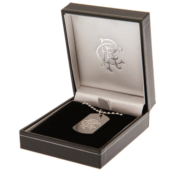 FC Rangers retiazka na krk s psou známkou Engraved Dog Tag & Chain