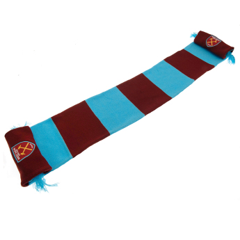 West Ham United zimný šál Bar burgundy - blue