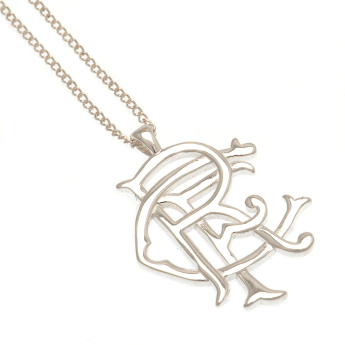 FC Rangers retiazka na krk s príveskom Sterling Silver Pendant & Chain Fixed