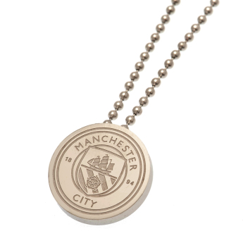 Manchester City retiazka na krk s príveskom Stainless Steel Pendant & Chain