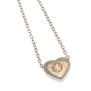 FC Chelsea prívesok na krk Stainless Steel Heart Necklace