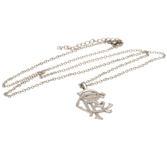 FC Rangers retiazka na krk s príveskom Scroll Crest Stainless Steel Pendant & Chain