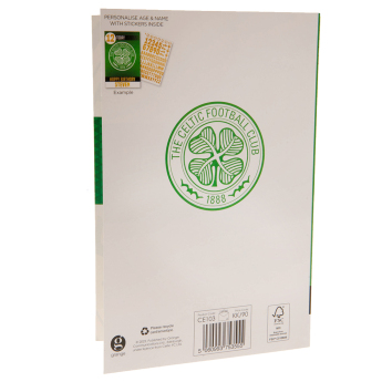 FC Celtic narodeninová pohľadnica so samolepkami To a No.1 Celtic Fan! Have an amazing day
