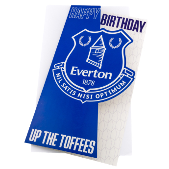 FC Everton blahoprianie Crest Birthday Card