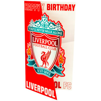 FC Liverpool narodeninové želanie Crest Birthday Card