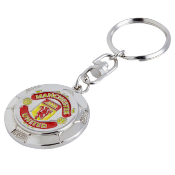 Manchester United kľúčenka Silver Ball Keyring