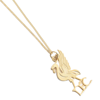 FC Liverpool retiazka na krk s príveskom 18ct Gold Plated on Silver Liverbird