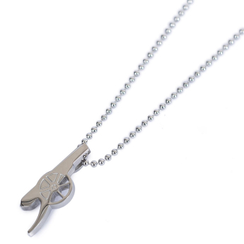 FC Arsenal retiazka na krk s príveskom Stainless Steel Cannon Pendant & Chain