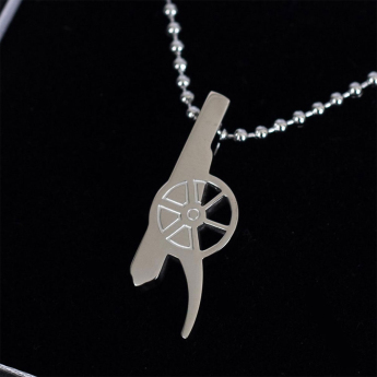 FC Arsenal retiazka na krk s príveskom Stainless Steel Cannon Pendant & Chain