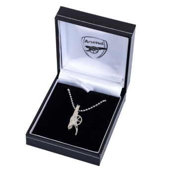 FC Arsenal retiazka na krk s príveskom Stainless Steel Cannon Pendant & Chain