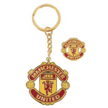 Manchester United kľúčenka a odznak design set