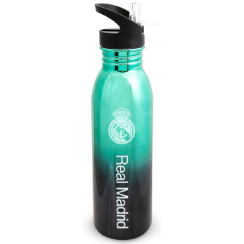 Real Madrid fľaša na pitie UV crest and text