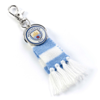 Manchester City prívesok na tašku Blue Bar Scarf