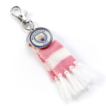 Manchester City prívesok na tašku Pink Bar Scarf