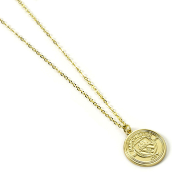 Manchester City prívesok na krk Gold Finish Crest Necklace