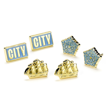 Manchester City sada náušníc three unique designs