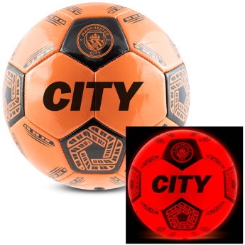 Manchester City futbalová lopta LED Glow Football - size 5
