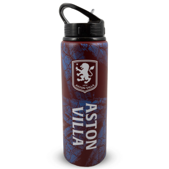 Aston Villa fľaša na pitie HD Printed Aluminium Drinks Bottle