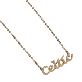 FC Celtic prívesok na krk Gold Plated Name Dropper Necklace