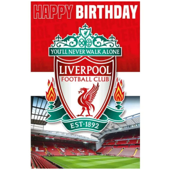 FC Liverpool narodeninové želanie 3D Lenticular