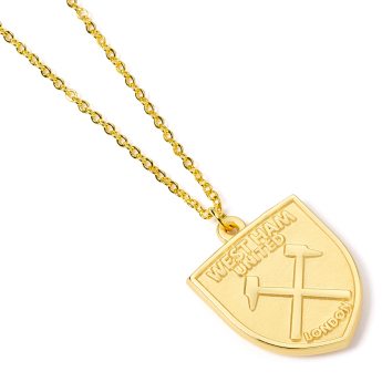 West Ham United prívesok na krk Gold Finish Crest Necklace