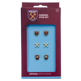 West Ham United sada náušníc three unique designs