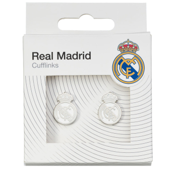 Real Madrid manžetové gombíky Silver Plated Formed Cufflinks