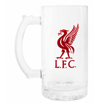 FC Liverpool krýgl pivné poháre Stein Glass Tankard