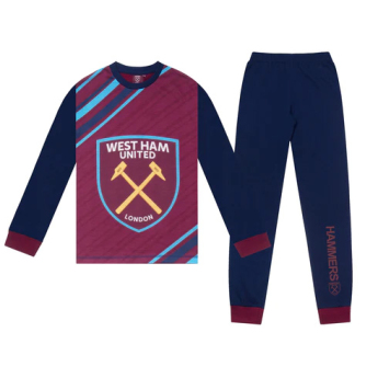 West Ham United detské pyžamo Long navy