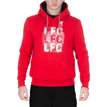 FC Liverpool pánska mikina s kapucňou 3LFC red