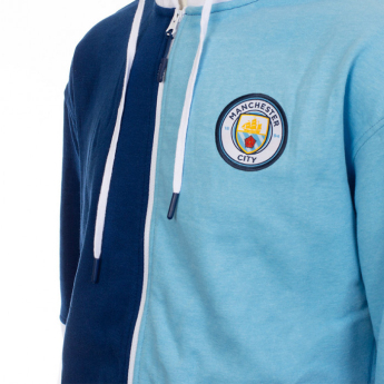 Manchester City pánska mikina s kapucňou No2 zip half