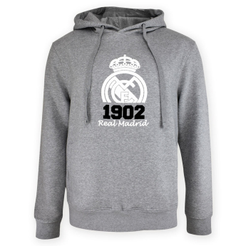 Real Madrid pánska mikina s kapucňou No21 Crest grey