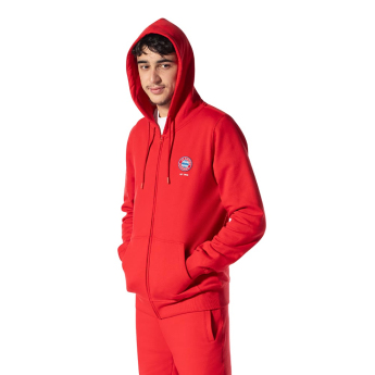 Bayern Mníchov pánska mikina s kapucňou Hooded Zip red