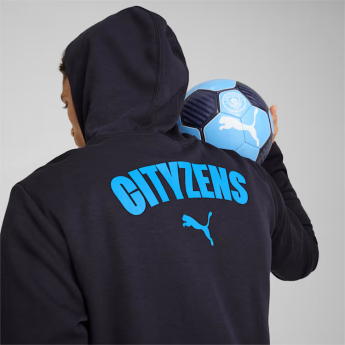 Manchester City pánska mikina s kapucňou Casuals navy
