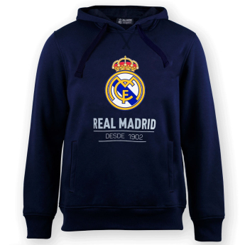 Real Madrid pánska mikina s kapucňou No25 Crest navy