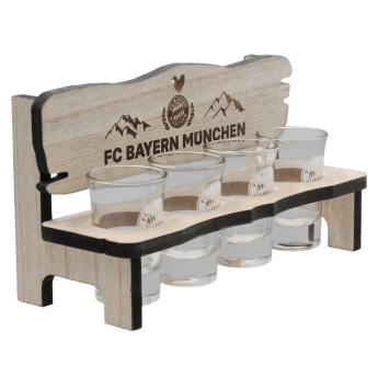 Bayern Mníchov panák štamprlík stand with motifs 4 pack