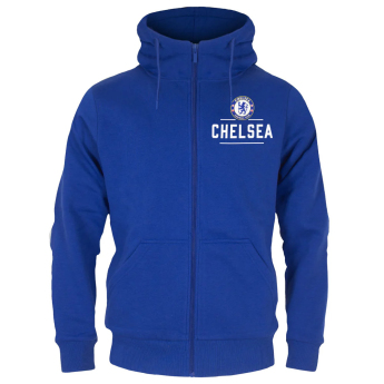 FC Chelsea pánska mikina s kapucňou Zip royal